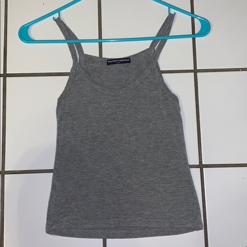BRANDY MELVILLE GREY TANK TOP